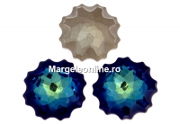 Swarovski, rivoli jellyfish fancy , bermuda blue, 14mm - x1