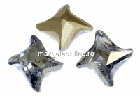 Swarovski, fancy rivoli Twister, blue shade, 6mm - x2