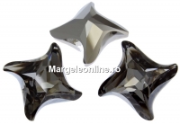 Swarovski, twister fancy rivoli, silver night, 6mm - x2
