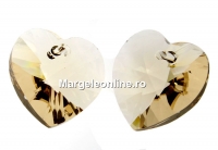 Swarovski, pandantiv inima, light silk, 14mm - x2