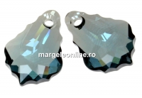 Swarovski, pandantiv baroque, aquamarine satin, 16mm - x1