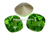 Swarovski, square fancy, fern green, 10mm - x1