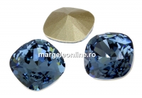 Swarovski, fancy square, denim blue, 10mm - x1