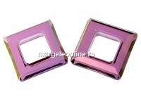 Swarovski, pandantiv square ring, lilac shadow, 20mm - x1