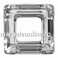 Swarovski, pandantiv square ring, crystal, 20mm - x1