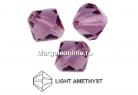 Swarovski, margele bicone, light amethyst 2.5mm - x20