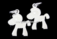 Pandantiv ponei argint 925, 19mm  - x1