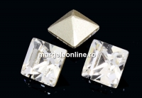 Swarovski, fancy chaton Square, crystal, 2mm - x20