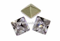 Swarovski, fancy chaton square, smoky mauve, 3mm - x10