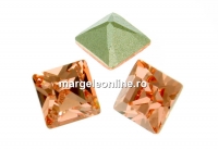 Swarovski, fancy chaton Square, light peach, 3mm - x10