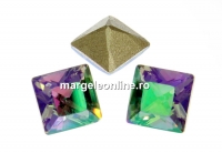 Swarovski, fancy chaton Square, paradise shine, 3mm - x10