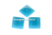 Swarovski, fancy chaton Square, turquoise, 3mm - x10