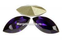 Swarovski navette, fancy chaton , purple velvet, 6mm - x6