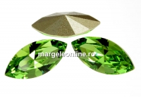 Swarovski navette, fancy chaton , peridot, 6mm - x6