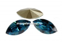 Swarovski navette, fancy chaton, indicolite, 6mm - x6