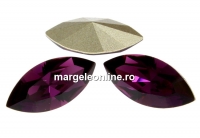 Swarovski navette, fancy chaton, amethyst, 15mm - x2