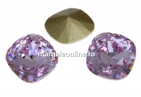 Swarovski, fancy square, violet, 12mm - x1