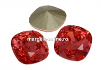 Swarovski, square fancy, padparadscha, 12mm - x1