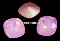 Swarovski, fancy square, rose water opal, 12mm - x1