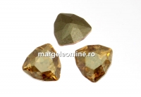 Swarovski, fancy rivoli Trilliant, golden shadow, 12mm - x1