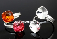 Ring border base, 925 silver, for 2 fancy 4470 and 4461 12mm - x1