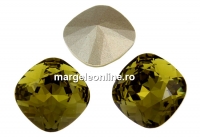 Swarovski, fancy square, khaki, 10mm - x1