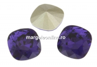 Swarovski, fancy square, purple velvet, 10mm - x1