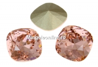 Swarovski, fancy square, vintage rose, 12mm - x1