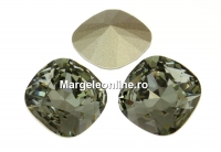 Swarovski, square fancy, black diamond, 12mm - x1