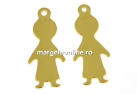 Charm copil, argint 925 aurit, 15x6mm - x1buc