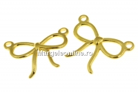 Link, ribbon, gold-plated 925 silver, 15mm - x1