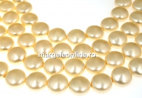 Perle Swarovski disc, light gold, 10mm - x10