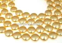 Perle Swarovski disc, gold, 10mm - x10