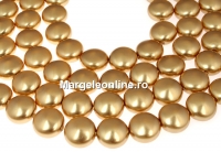 Perle Swarovski disc, bright gold, 10mm - x10