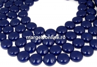 Perle Swarovski disc, dark lapis pearl, 10mm - x10