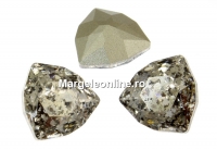 Swarovski, Trilliant fancy rivoli, silver patina, 12mm - x1