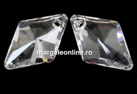 Swarovski, pandantiv romb, crystal, 14mm - x1