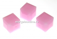 Swarovski, margele cub, rose alabaster, 4mm - x2