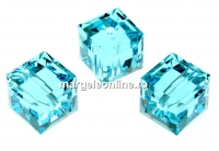 Swarovski, margele cub, light turquoise, 8mm - x1