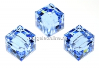 Swarovski, margele cub, light sapphire, 8mm - x1