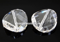 Swarovski, margele twist, crystal, 14mm - x1