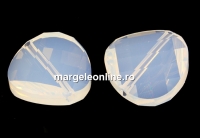 Swarovski, margele twist, white opal, 18mm - x1