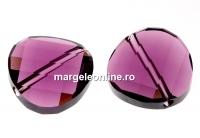 Swarovski, margele twist, amethyst, 14mm - x1