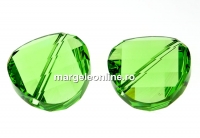 Swarovski, margele twist, peridot, 14mm - x1