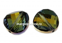 Swarovski, margele twist, tabac, 14mm - x1