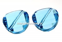 Swarovski, margele twist, aquamarine, 14mm - x1