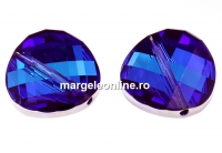 Swarovski, margele twist, bermuda blue, 14mm - x1