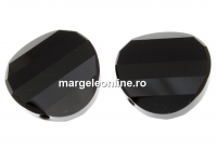 Swarovski, margele twist, jet, 18mm - x1