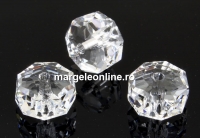Swarovski, margele rondelle, crystal, 8mm - x2
