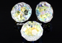 Swarovski, margele briolette, aurore boreale, 18mm - x1